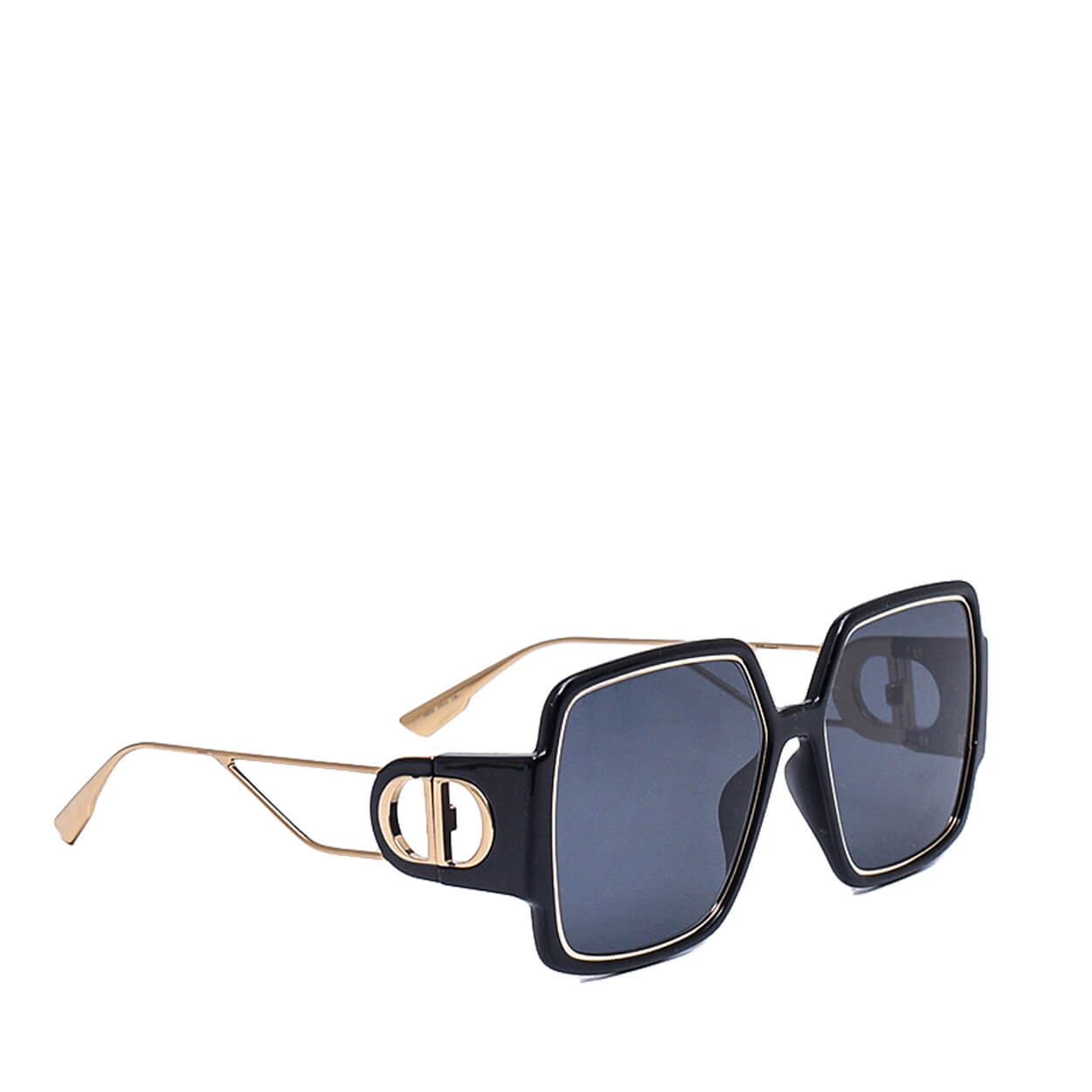 Christian Dior - 30 Montaigne Black Squared Sunglasses